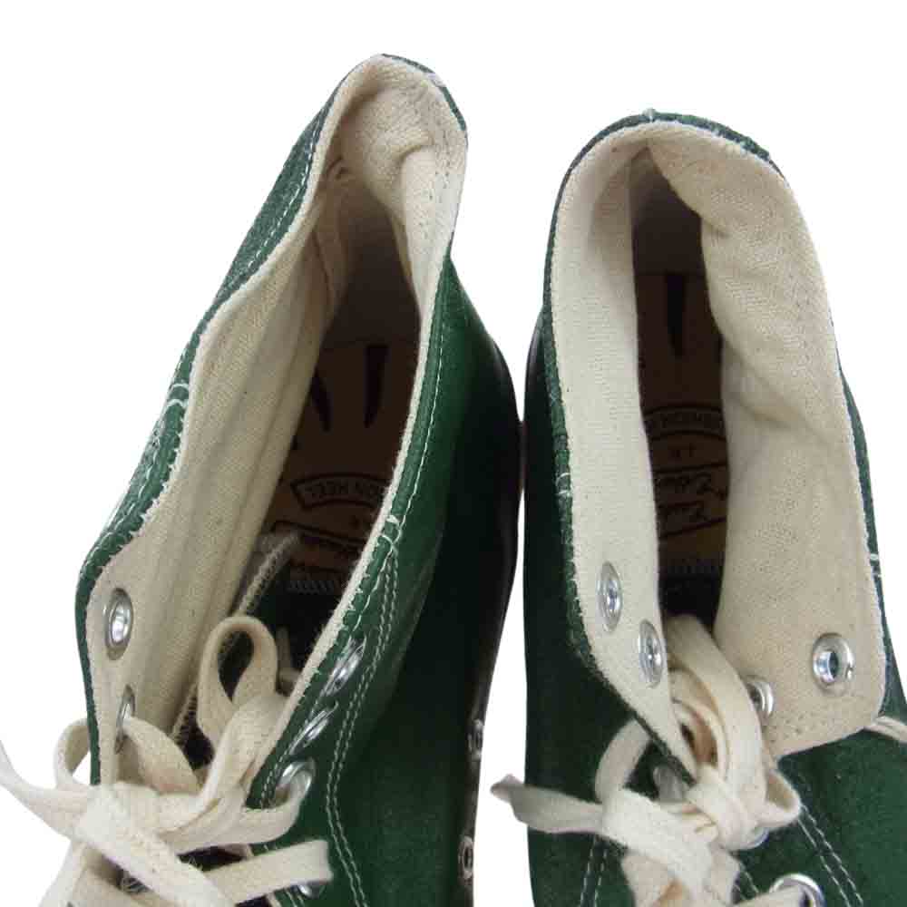 FAR EATERN ENTHUSIAST ファーイースタンエンスージアスト FE1501-JE E Hi SNEAKERS ハイカット レザー スニーカー グリーン系 10【美品】【中古】