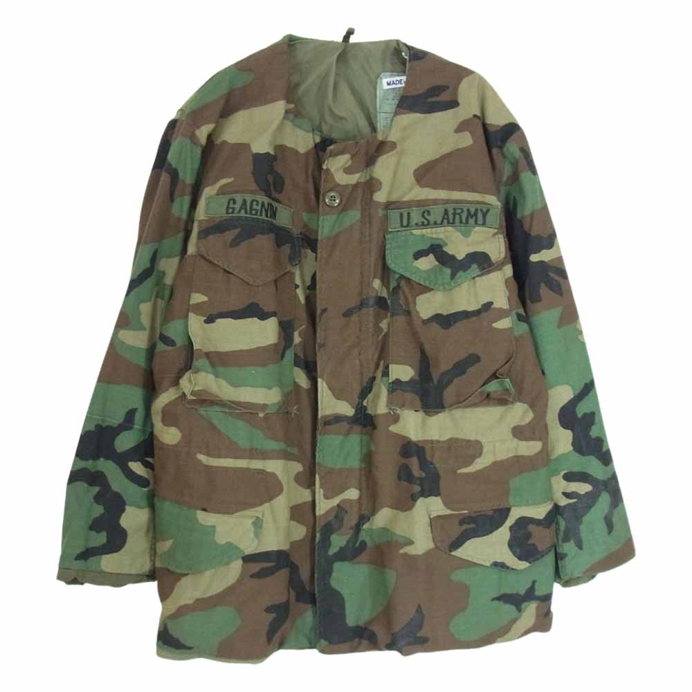 メイド バイ サニー サイド アップ TYPE M-65 ジャケット ノーカラー リメイク カーキ系 S【中古】