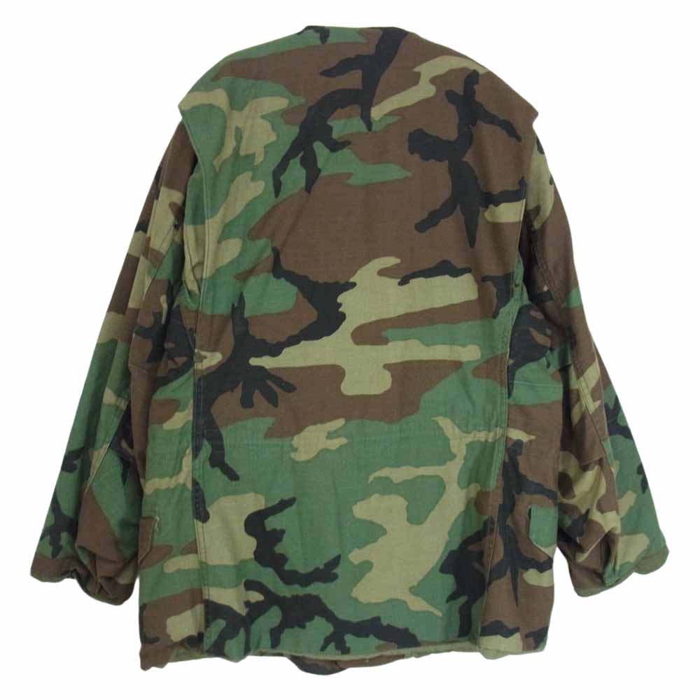 メイド バイ サニー サイド アップ TYPE M-65 ジャケット ノーカラー リメイク カーキ系 S【中古】