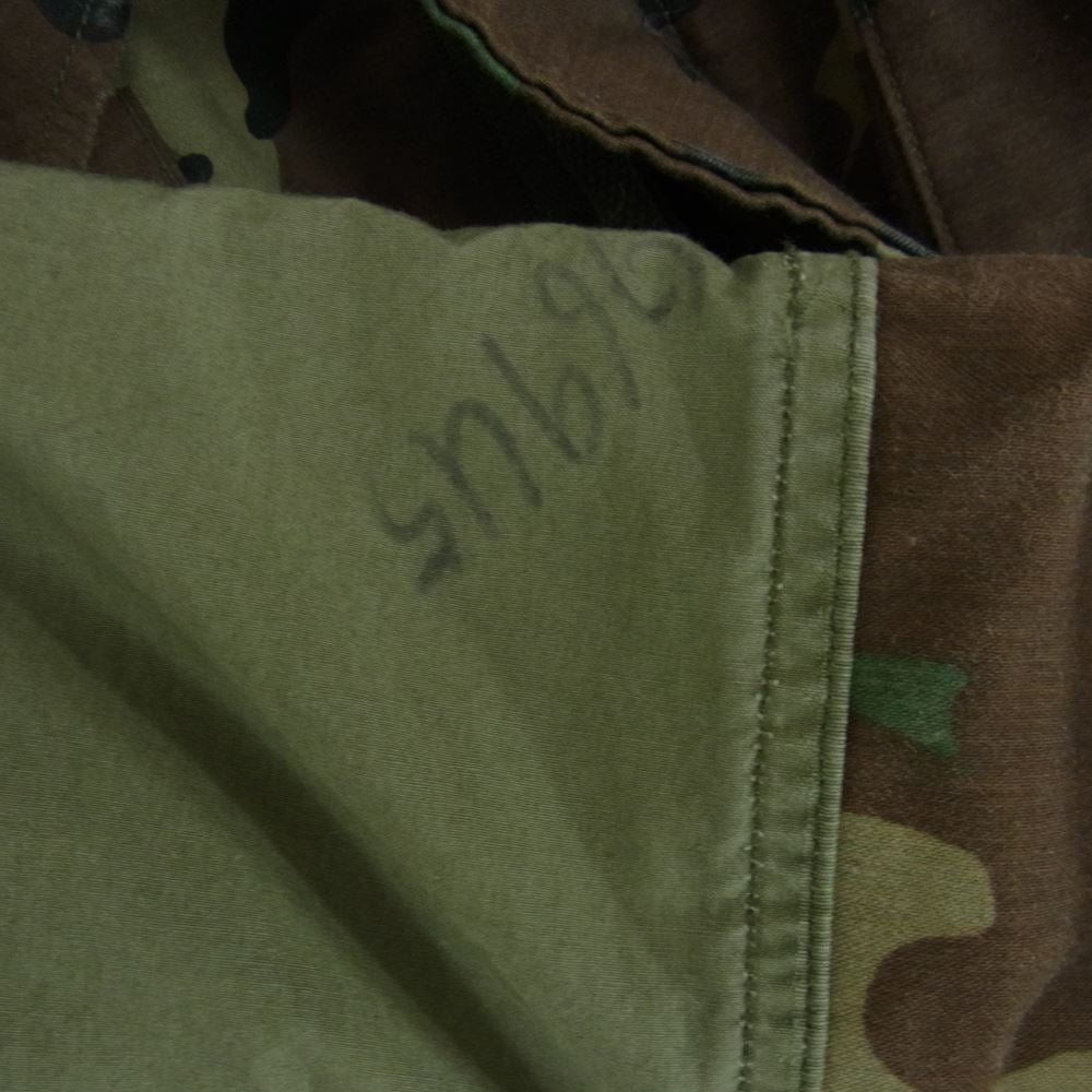 メイド バイ サニー サイド アップ TYPE M-65 ジャケット ノーカラー リメイク カーキ系 S【中古】