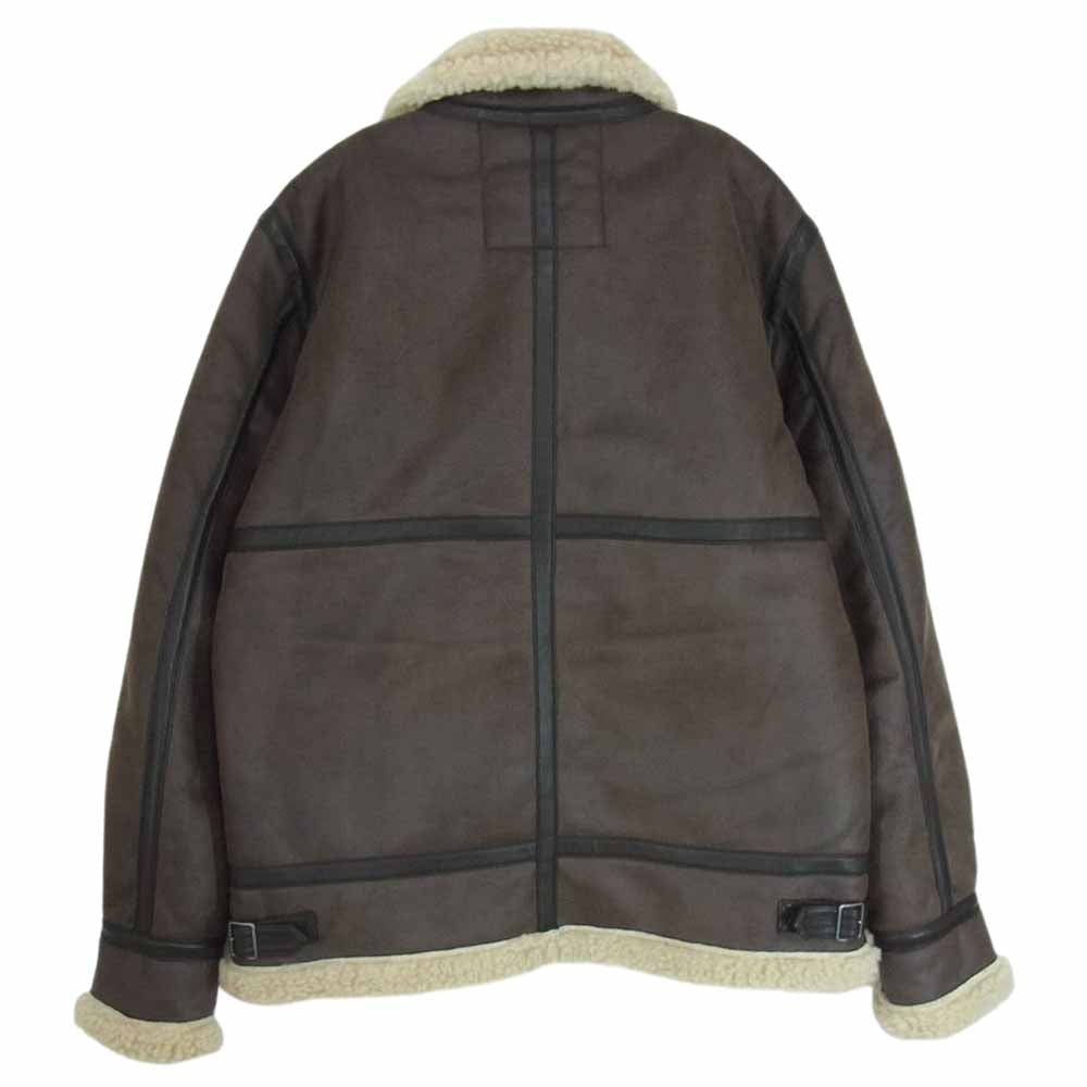 ALPHA アルファ INDUSTRIES B-3 フェイクムートン ジャケット ブラウン系 L【美品】【中古】