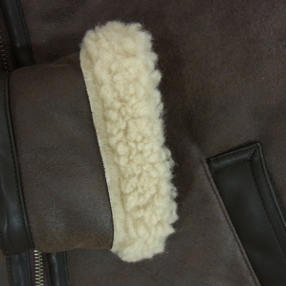 ALPHA アルファ INDUSTRIES B-3 フェイクムートン ジャケット ブラウン系 L【美品】【中古】