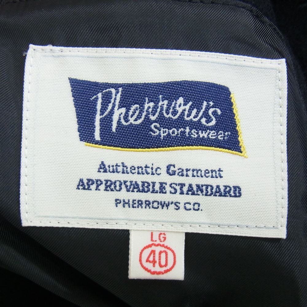Pherrow's フェローズ POJ1 P-COAT ピーコート  ブラック系 40【中古】