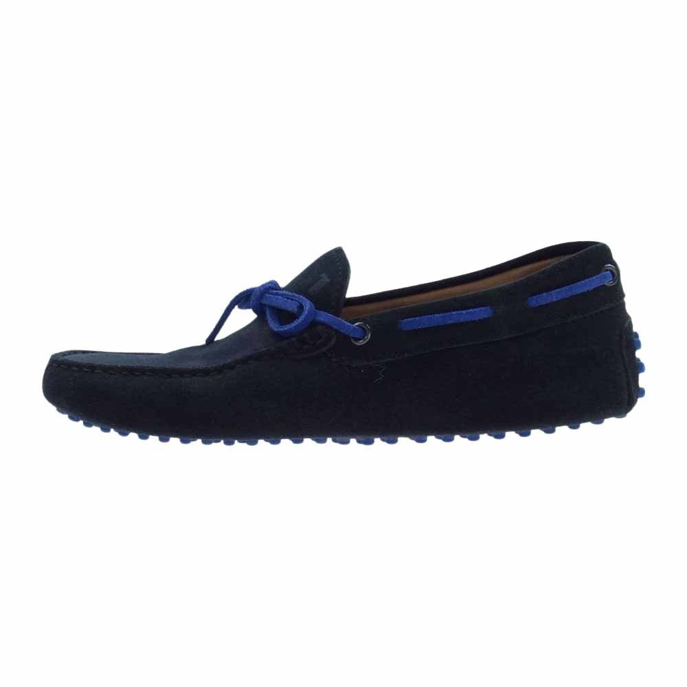 TOD’S トッズ イタリア製 スエード モカシン ドライビングシューズ ダークグリーン系 6.5【中古】