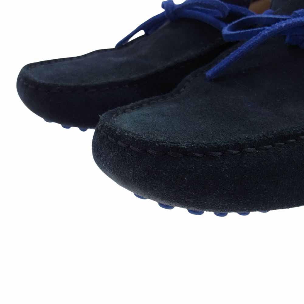 TOD’S トッズ イタリア製 スエード モカシン ドライビングシューズ ダークグリーン系 6.5【中古】