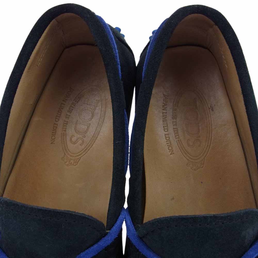 TOD’S トッズ イタリア製 スエード モカシン ドライビングシューズ ダークグリーン系 6.5【中古】