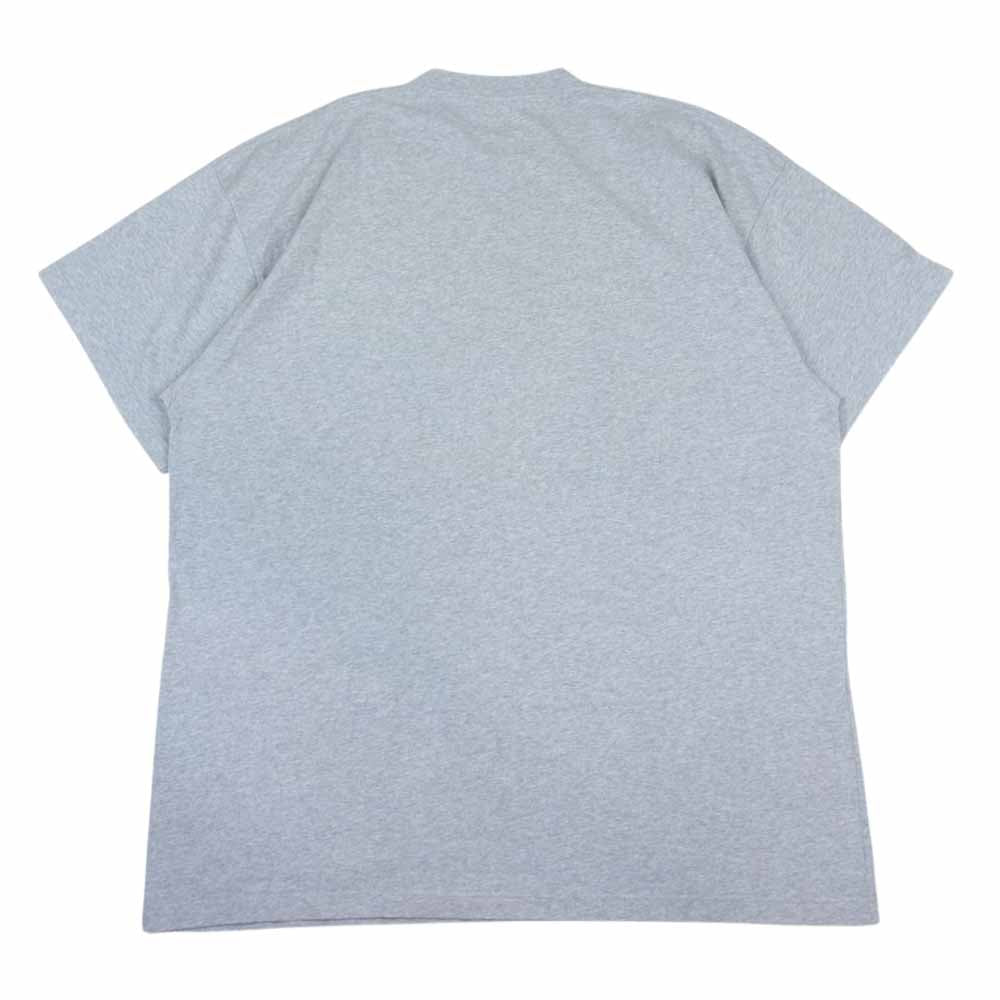 BALENCIAGA バレンシアガ 22SS 676589 TLVF1 スライム ロゴ プリント Tシャツ グレー系 3【美品】【中古】