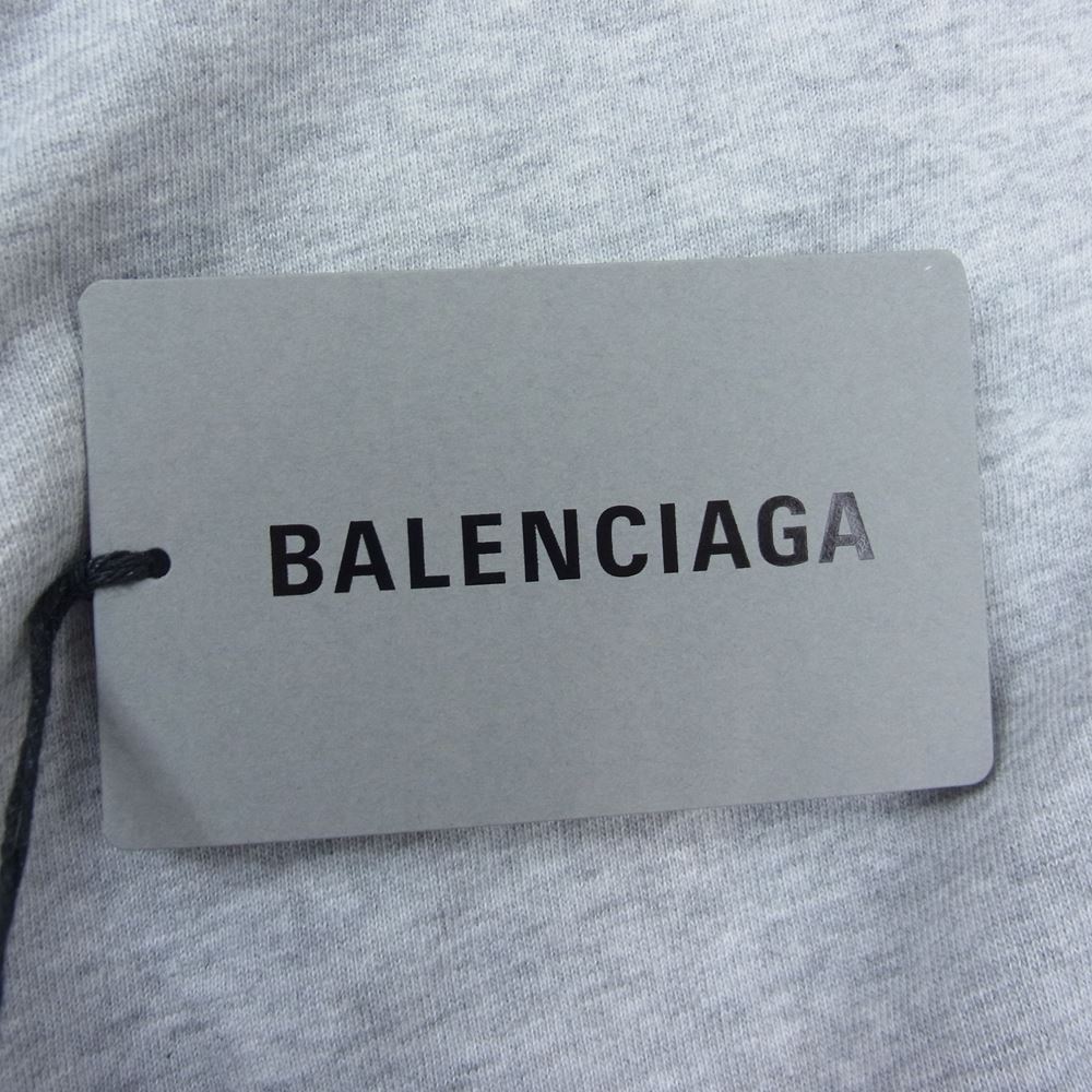 BALENCIAGA バレンシアガ 22SS 676589 TLVF1 スライム ロゴ プリント Tシャツ グレー系 3【美品】【中古】