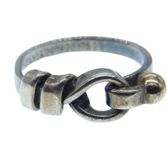 TIFFANY&Co. ティファニー K18YG SV925 フックアンドアイ リング 9号【中古】