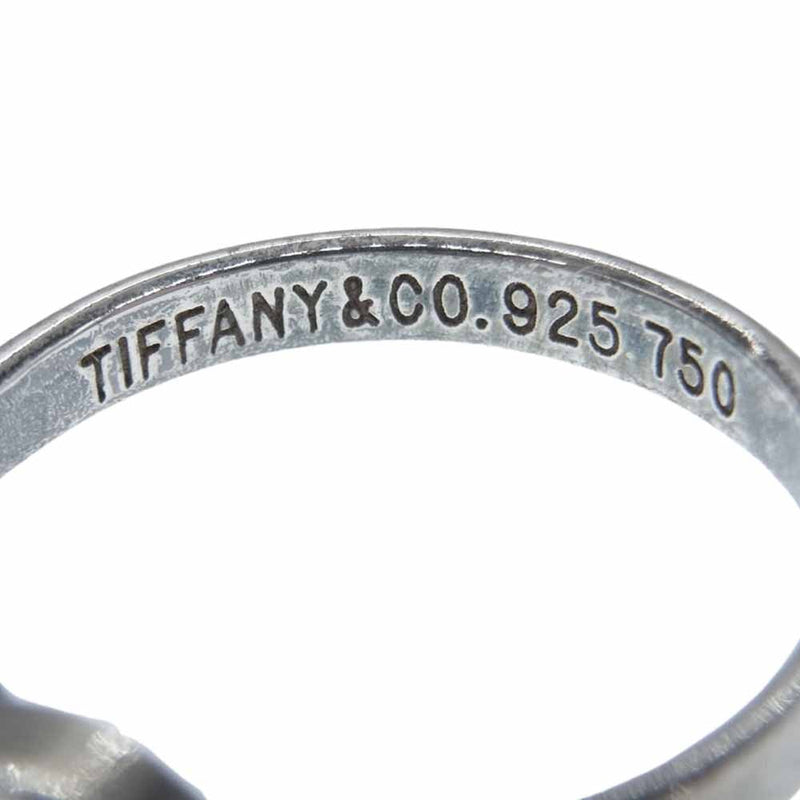 TIFFANY&Co. ティファニー K18YG SV925 フックアンドアイ リング 9号