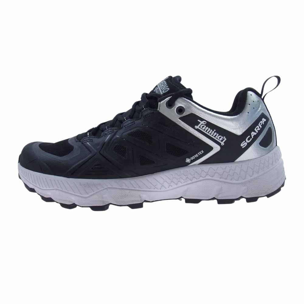 Herno ヘルノ 33073-200 × SCARPA SPIN ULTRA 2 ASSOLUTO GTX スカルパ トレイル ランニング シューズ ローカット スニーカー ブラック系 EU41【中古】