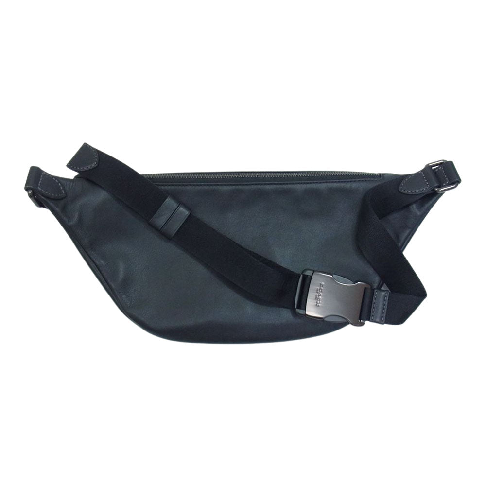COACH コーチ C2291 League belt bag リーグ ベルトバッグ ウェスト ボディ バッグ ブラック系【美品】【中古】