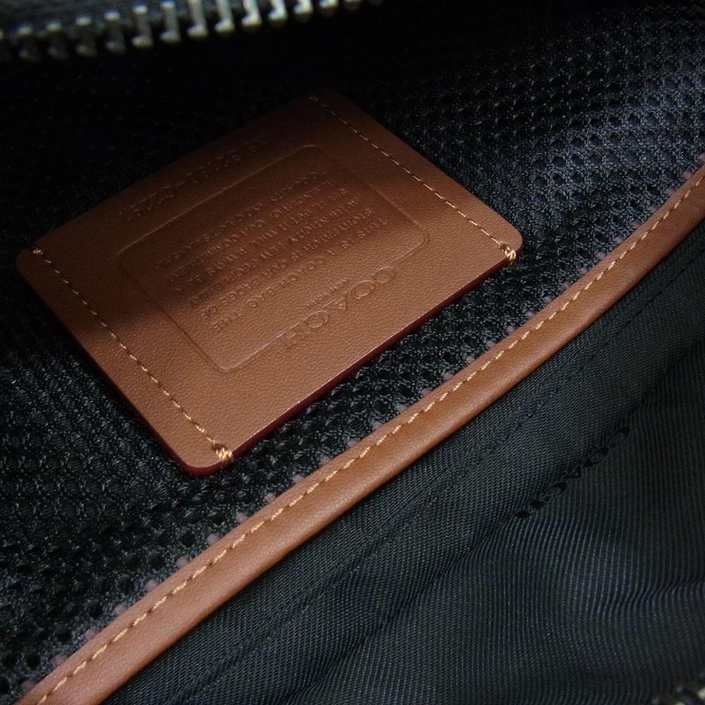 COACH コーチ C2291 League belt bag リーグ ベルトバッグ ウェスト ボディ バッグ ブラック系【美品】【中古】