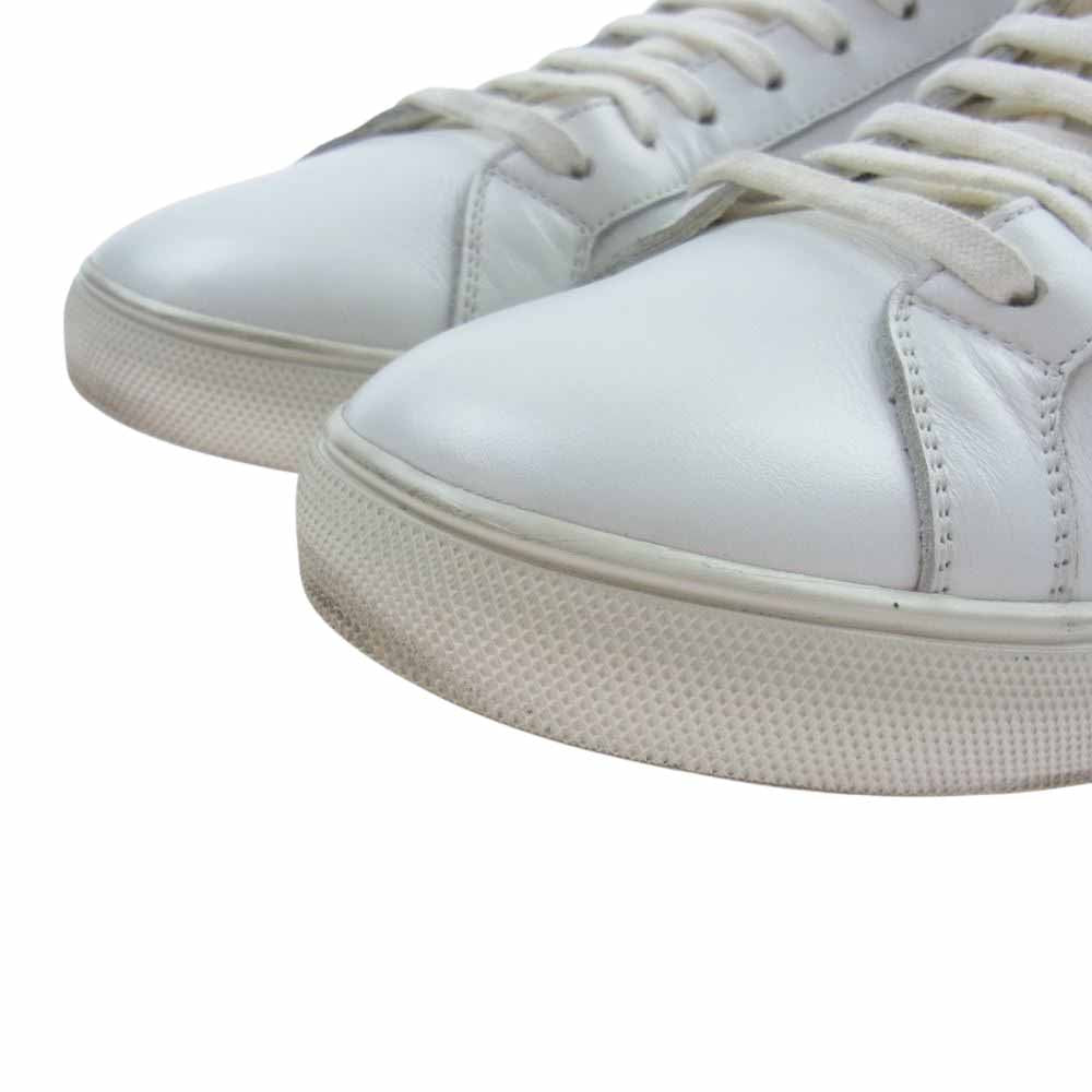 SAINT LAURENT サンローラン  606833 0M500 ANDY SNEAKERS アンディ スニーカー レザー ローカット スニーカー 靴  ホワイト系 40【中古】