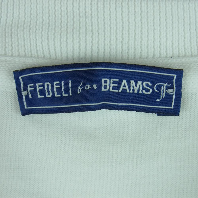 フェデーリ BEAMS F ビームスエフ別注 ポケット 半袖 Tシャツ コットン イタリア製 ホワイト系 48【中古】