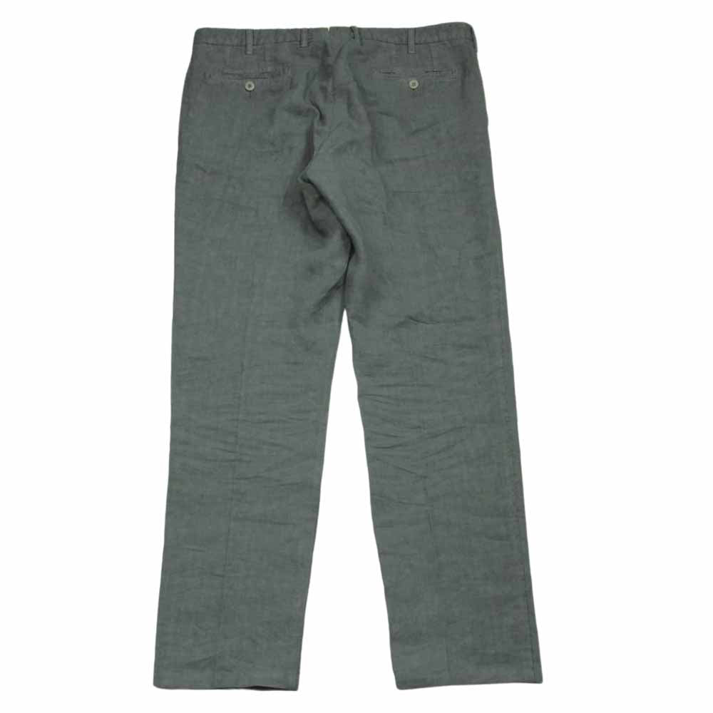 ロータ 1307P ガーメントダイ ノープリーツ リネン パンツ 52 グレー系 18【中古】