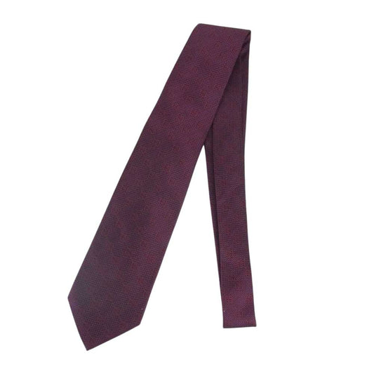 GUCCI グッチ GGチェック柄 ネクタイ イタリア製 ワインレッド系【中古】