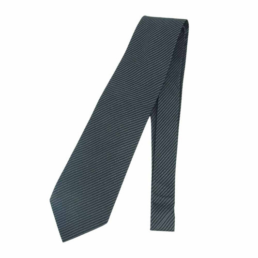 GUCCI グッチ GGチェック柄 ネクタイ イタリア製 グレー系【中古】