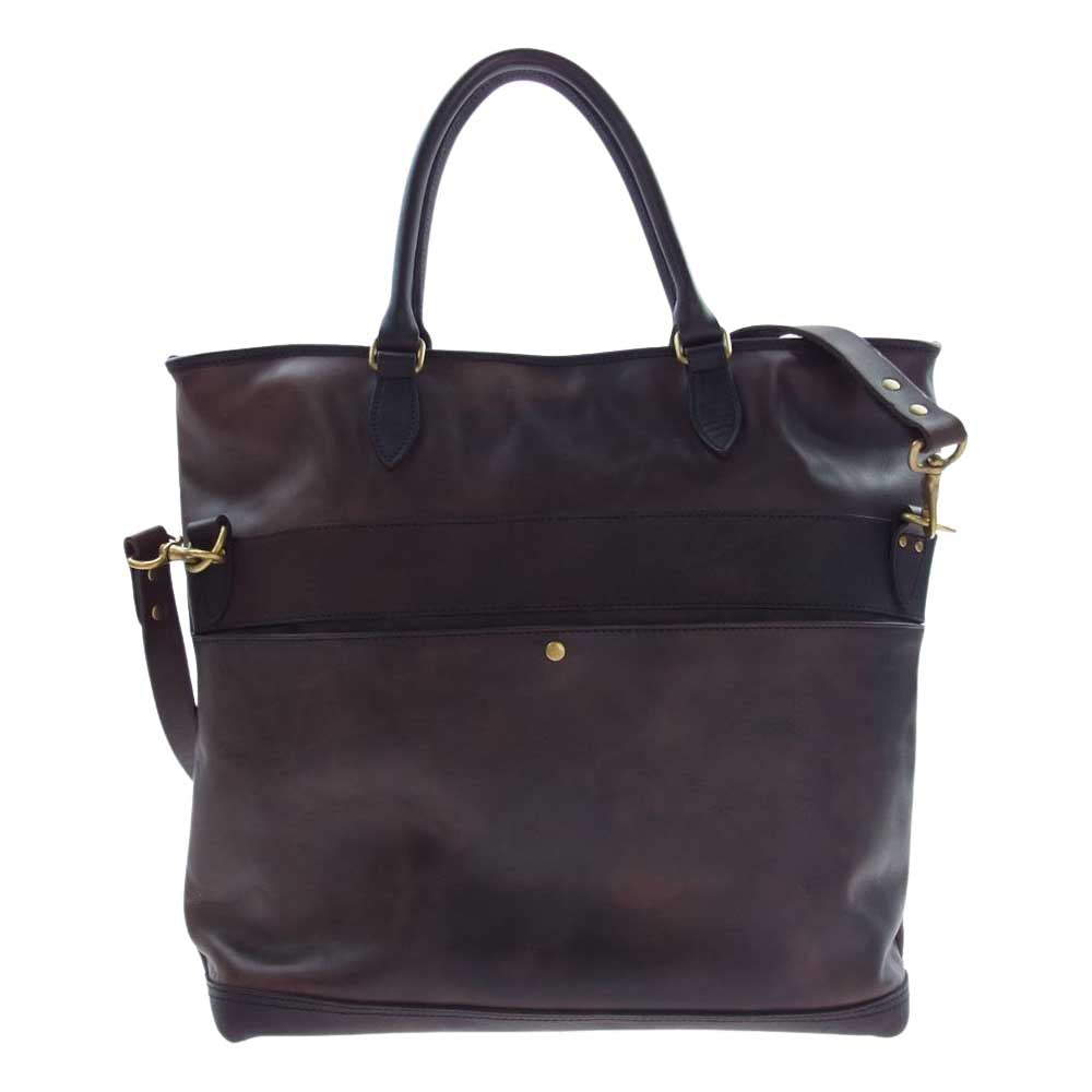 VASCO NELSON 2WAY ネルソン レザー トートバッグ ブラウン系【美品】【中古】