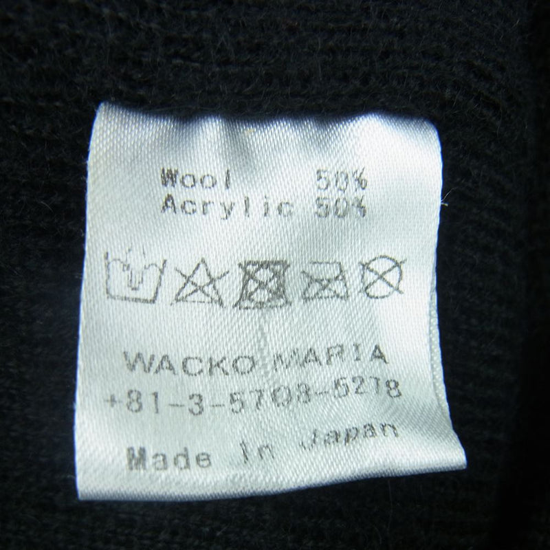 WACKO MARIA ワコマリア Wool Knit Watch CAP ウール ニット キャップ 帽子 日本製 ブラック系【中古】