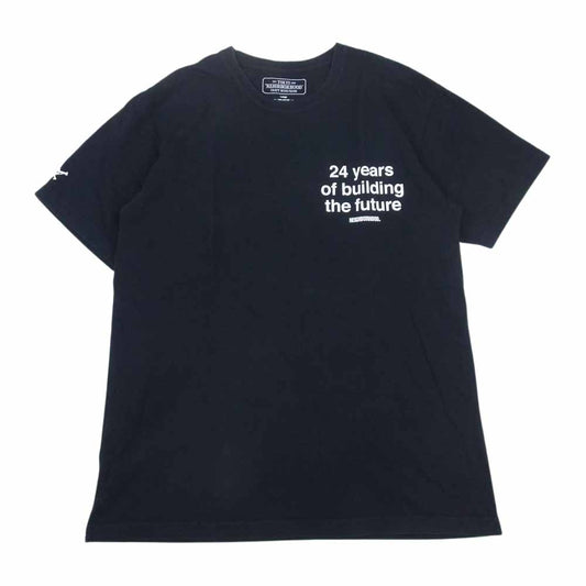 NEIGHBORHOOD ネイバーフッド C-TEE . SS/24 years of building the future ロゴ TEE 半袖 Tシャツ  ブラック系 L【中古】