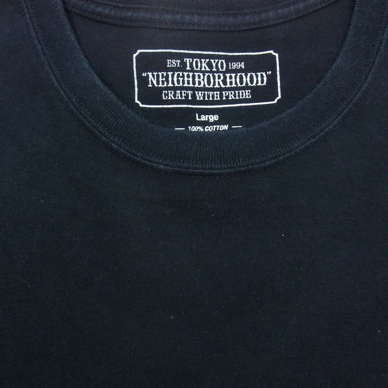 NEIGHBORHOOD ネイバーフッド C-TEE . SS/24 years of building the future ロゴ TEE 半袖 Tシャツ  ブラック系 L【中古】
