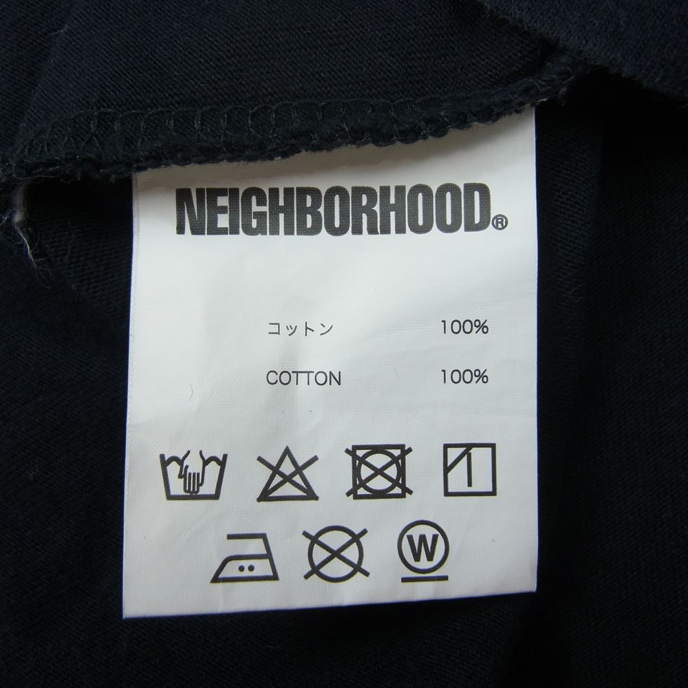 NEIGHBORHOOD ネイバーフッド C-TEE . SS/24 years of building the future ロゴ TEE 半袖 Tシャツ  ブラック系 L【中古】