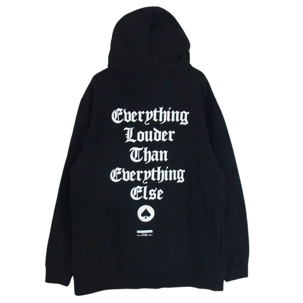 NEIGHBORHOOD ネイバーフッド 20AW   202UWMHN-CSM01S × MOTORHEAD MOTORHEAD NHMH プリント プルオーバーパーカー スウェット パーカー ブラック系 M【中古】