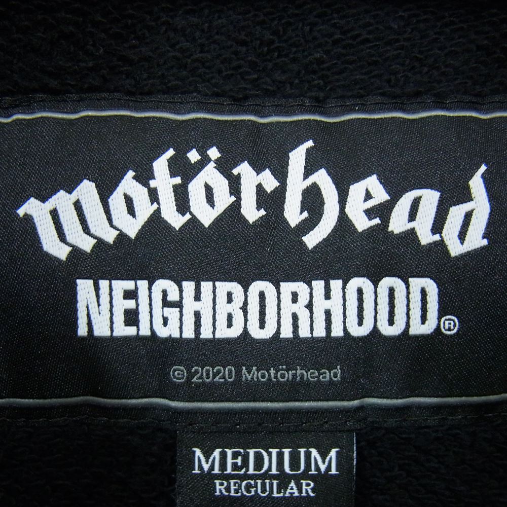 NEIGHBORHOOD ネイバーフッド 20AW   202UWMHN-CSM01S × MOTORHEAD MOTORHEAD NHMH プリント プルオーバーパーカー スウェット パーカー ブラック系 M【中古】