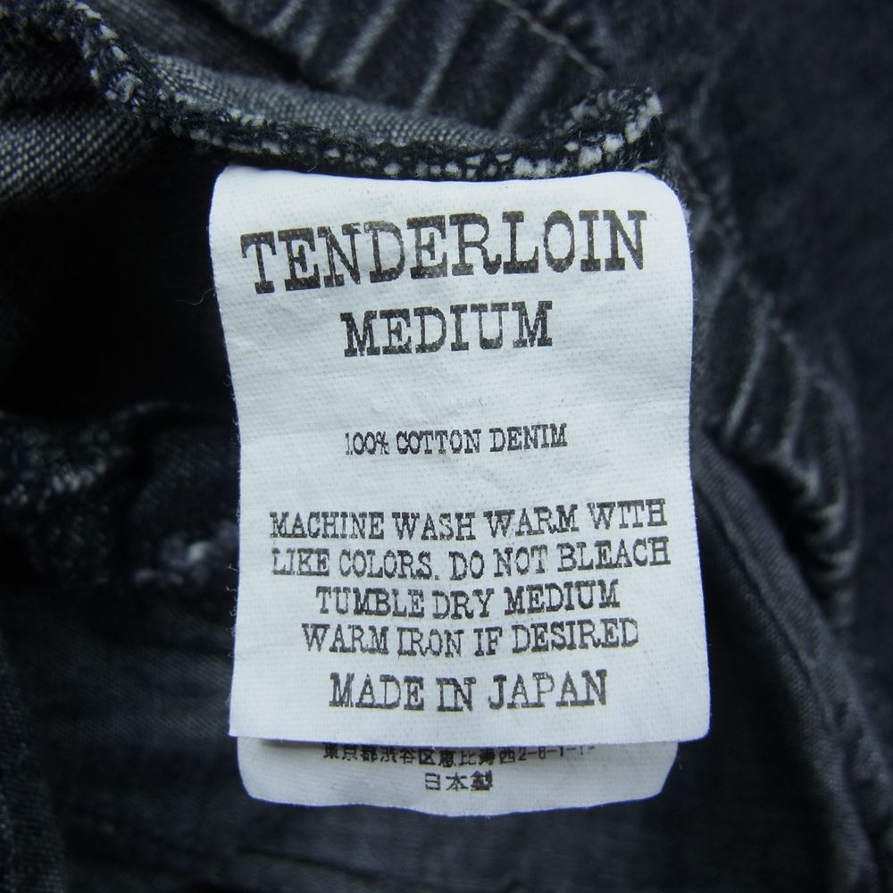 TENDERLOIN テンダーロイン 22SS  DENIM SWING TOP デニム スイングトップ ジャケット  ブラック系 M【美品】【中古】