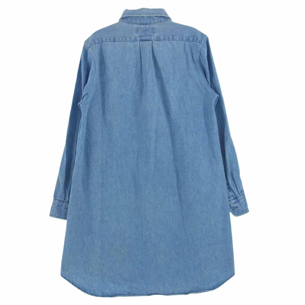 POLO RALPH LAUREN ポロ・ラルフローレン ビッグシャツ デニム シャツ キッズ 子供用 BDシャツ インディゴブルー系 KIDS L【中古】