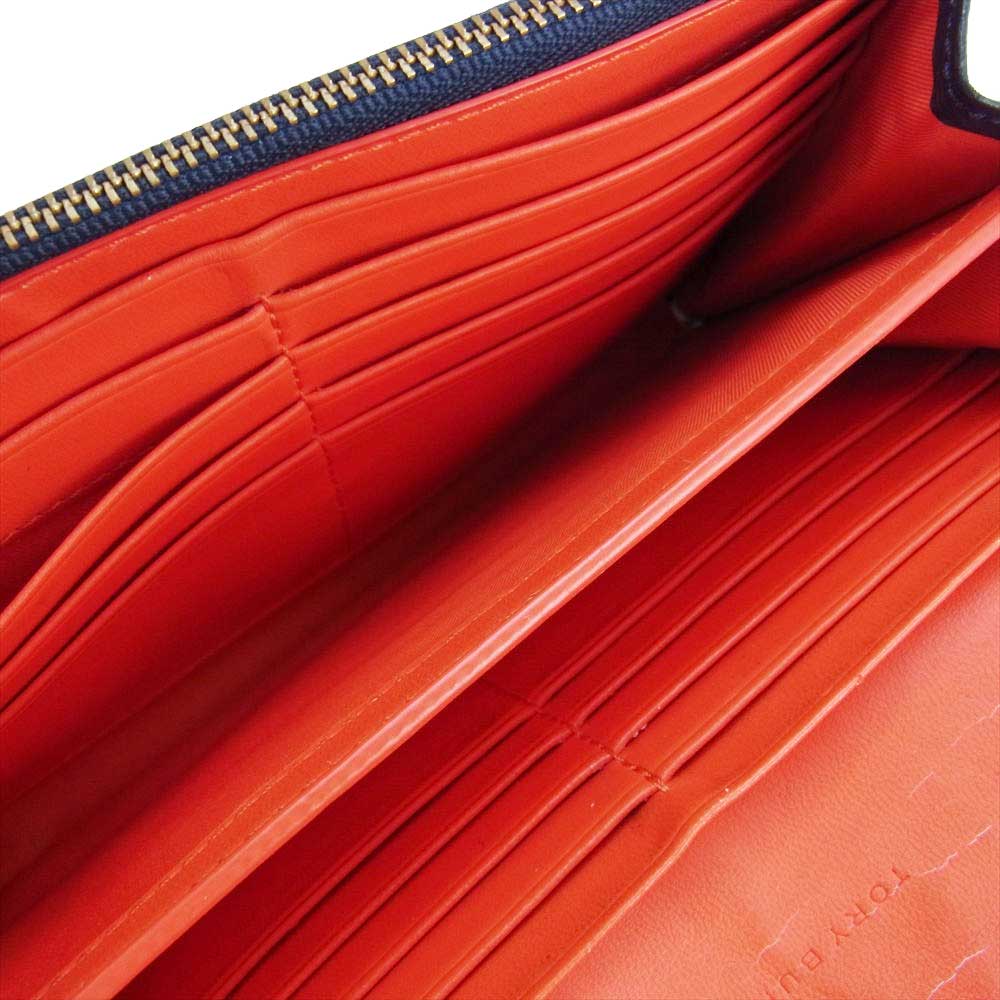 Tory Burch トリーバーチ チェーン ミニ ショルダー バッグ ネイビー系【中古】