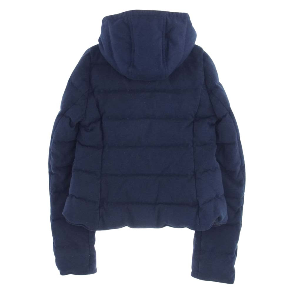 BURBERRY BLUE LABEL バーバリーブルーレーベル リバーシブル ダウン ジャケット ネイビー系 36【中古】