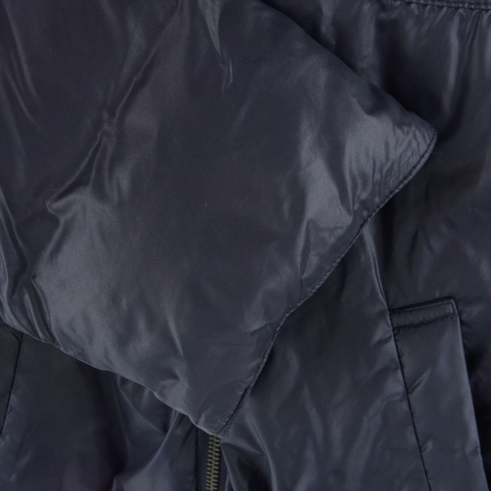 BURBERRY BLUE LABEL バーバリーブルーレーベル リバーシブル ダウン ジャケット ネイビー系 36【中古】