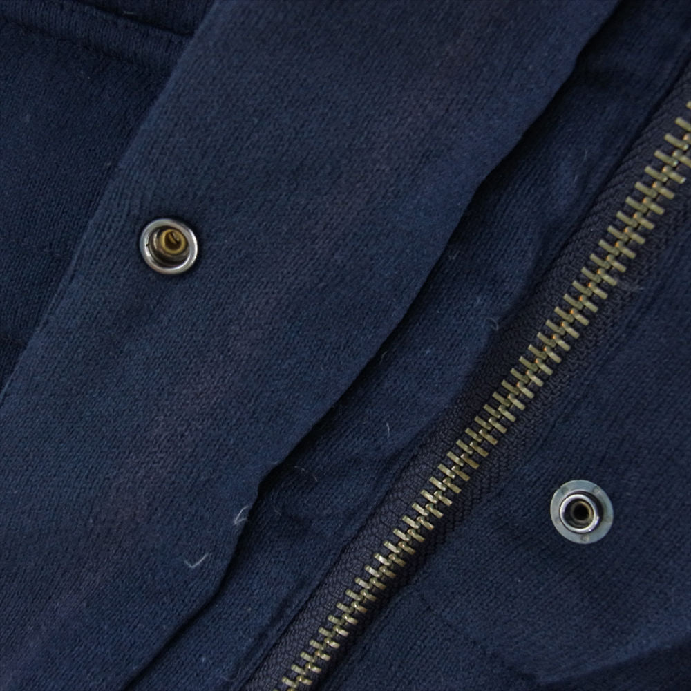 BURBERRY BLUE LABEL バーバリーブルーレーベル リバーシブル ダウン ジャケット ネイビー系 36【中古】