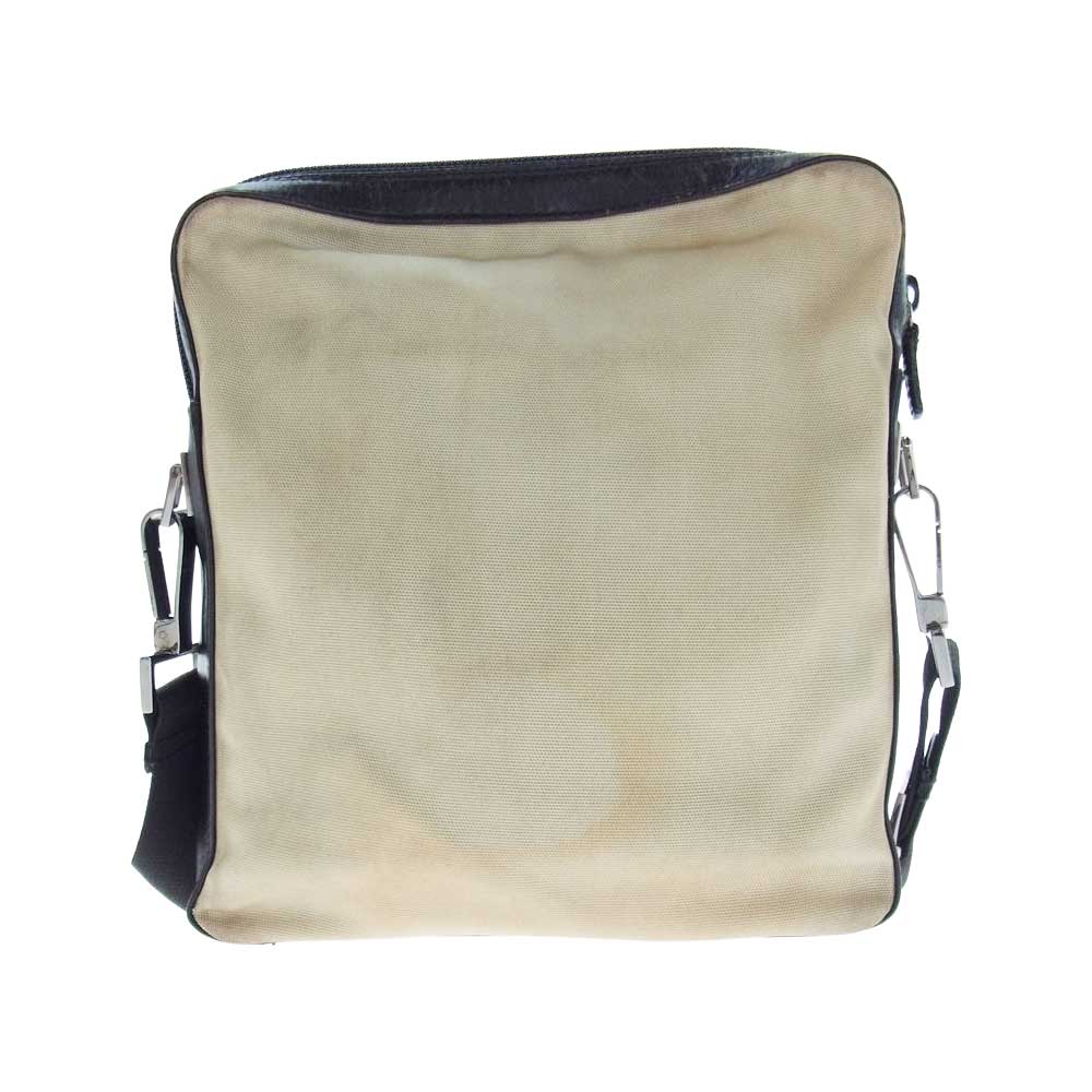 GUCCI グッチ 007 2019 001998 ナイロン レザー ショルダー バッグ ベージュ系【中古】