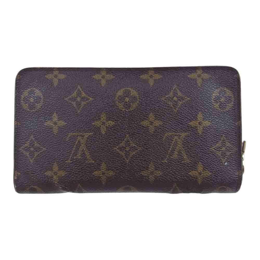 LOUIS VUITTON ルイ・ヴィトン M61727 ポルト モネ ジップ ラウンド ファスナー 財布 ブラウン系【中古】