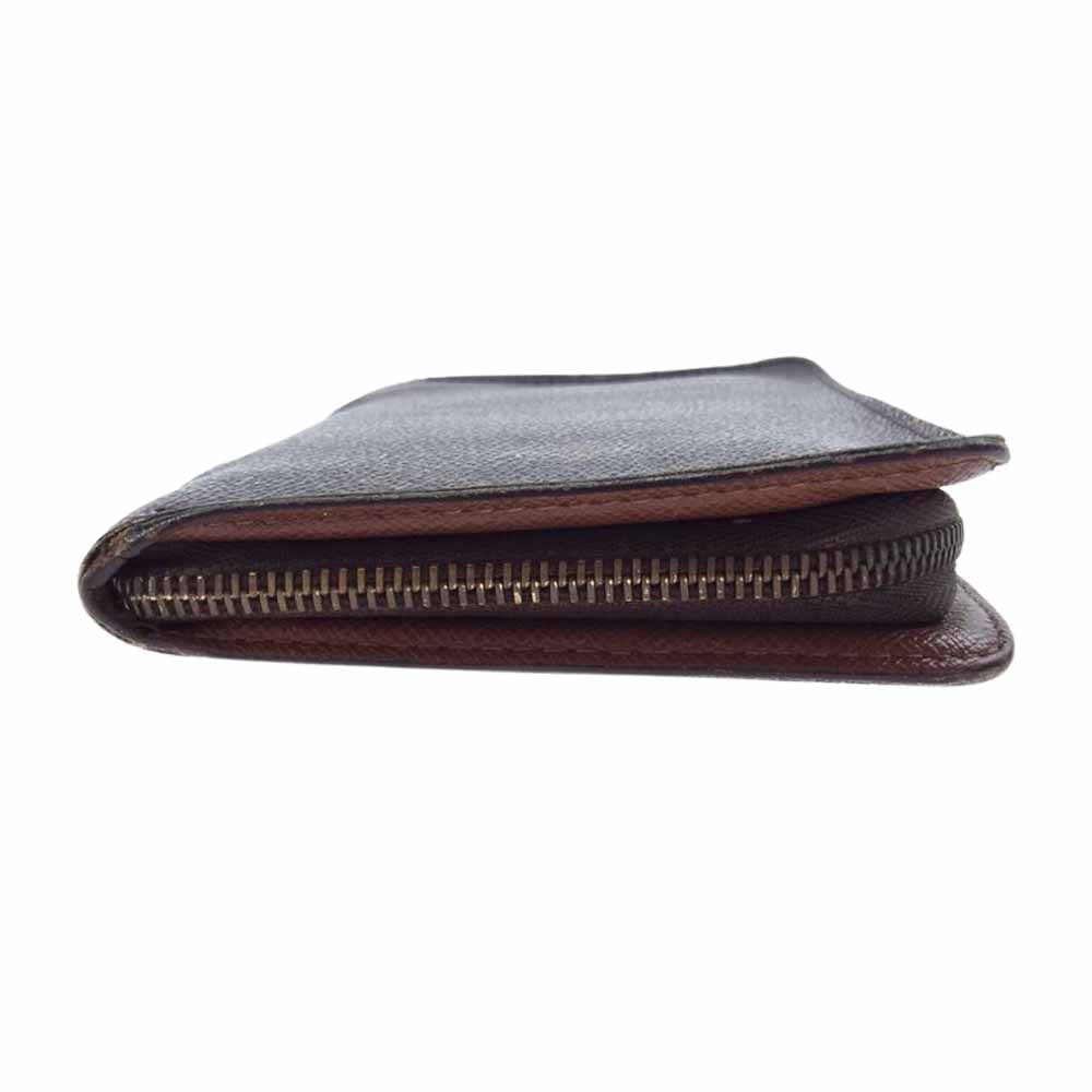 LOUIS VUITTON ルイ・ヴィトン M61727 ポルト モネ ジップ ラウンド ファスナー 財布 ブラウン系【中古】
