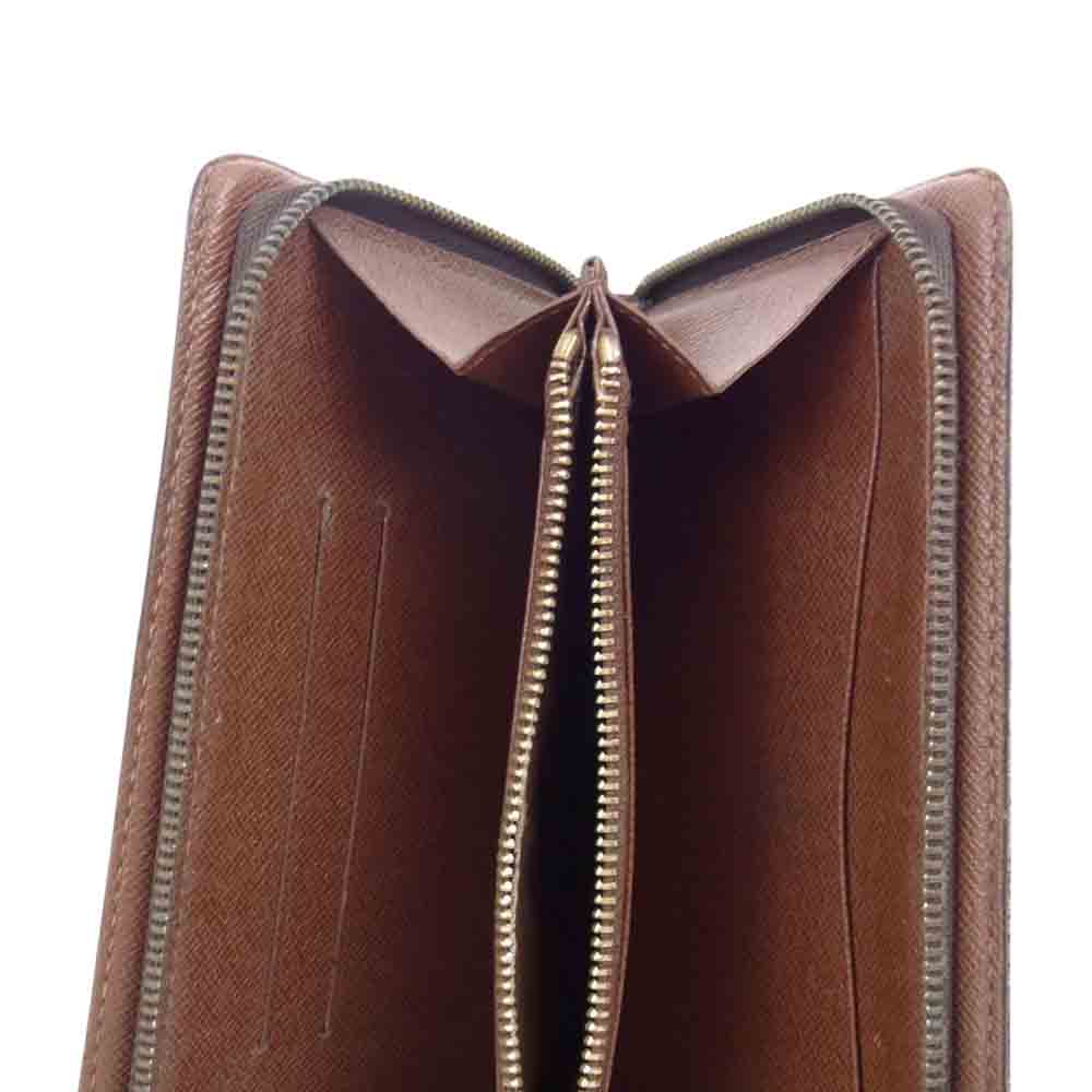 LOUIS VUITTON ルイ・ヴィトン M61727 ポルト モネ ジップ ラウンド ファスナー 財布 ブラウン系【中古】