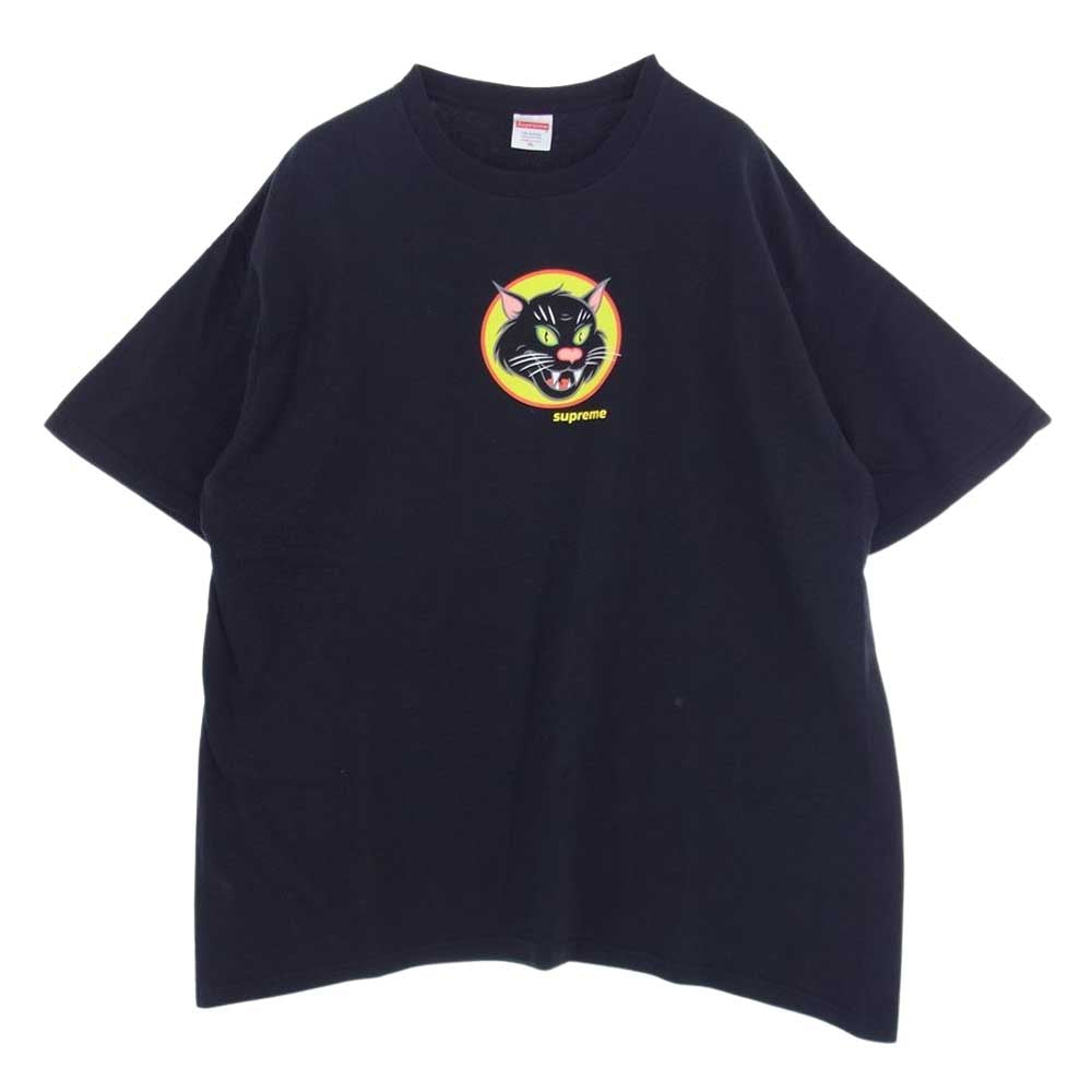 Supreme シュプリーム 20SS  Black Cat Tee ブラックキャットプリント TEE 半袖 Tシャツ ブラック系 XL【中古】