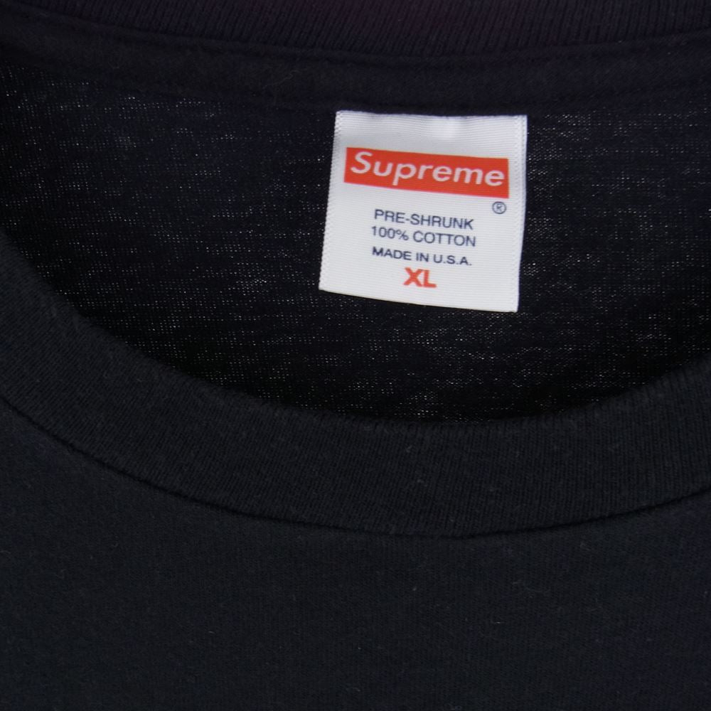Supreme シュプリーム 20SS  Black Cat Tee ブラックキャットプリント TEE 半袖 Tシャツ ブラック系 XL【中古】