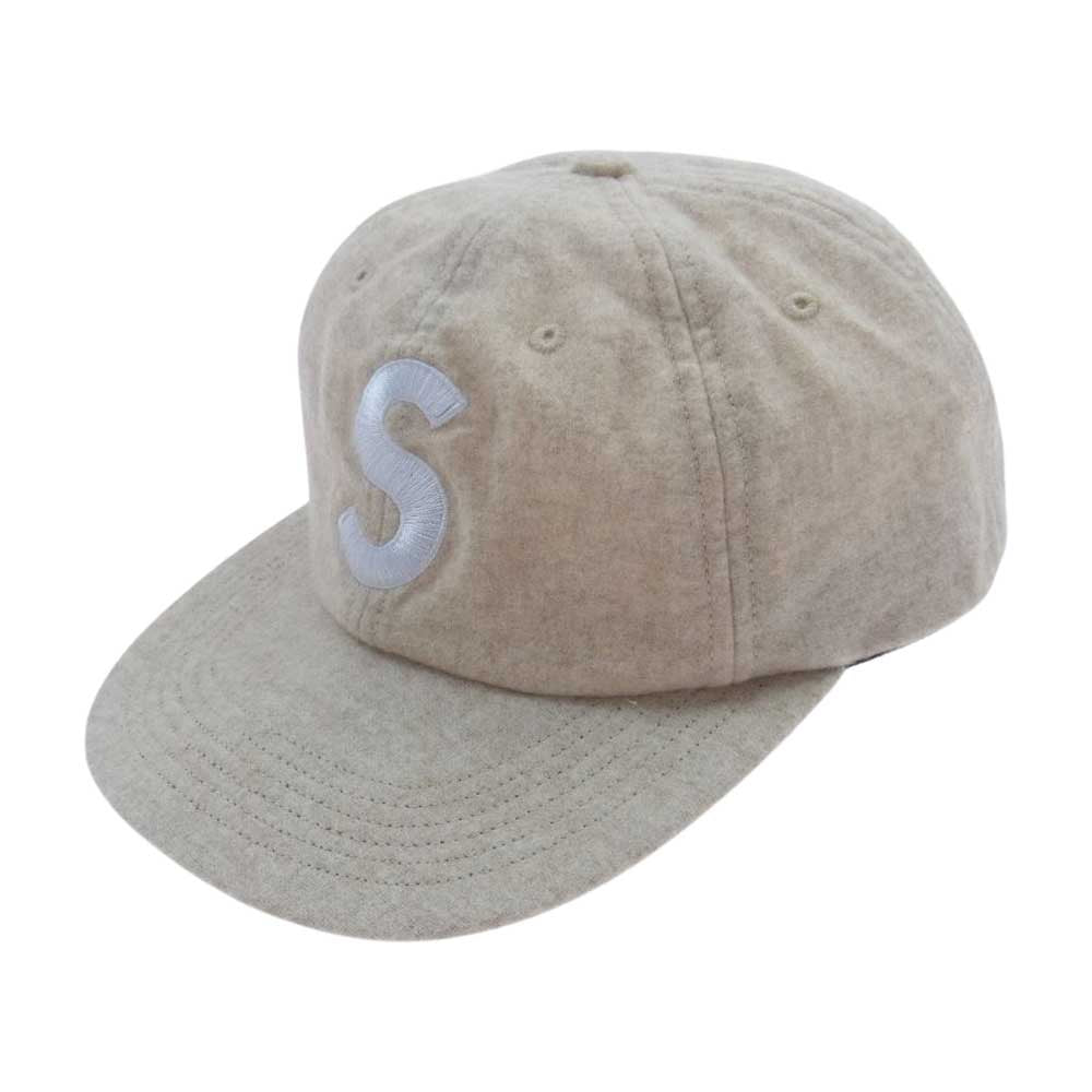 Supreme シュプリーム 21AW  Wool S Logo 6-Panel ウール Sロゴ 6パネル キャップ ベージュ系【中古】