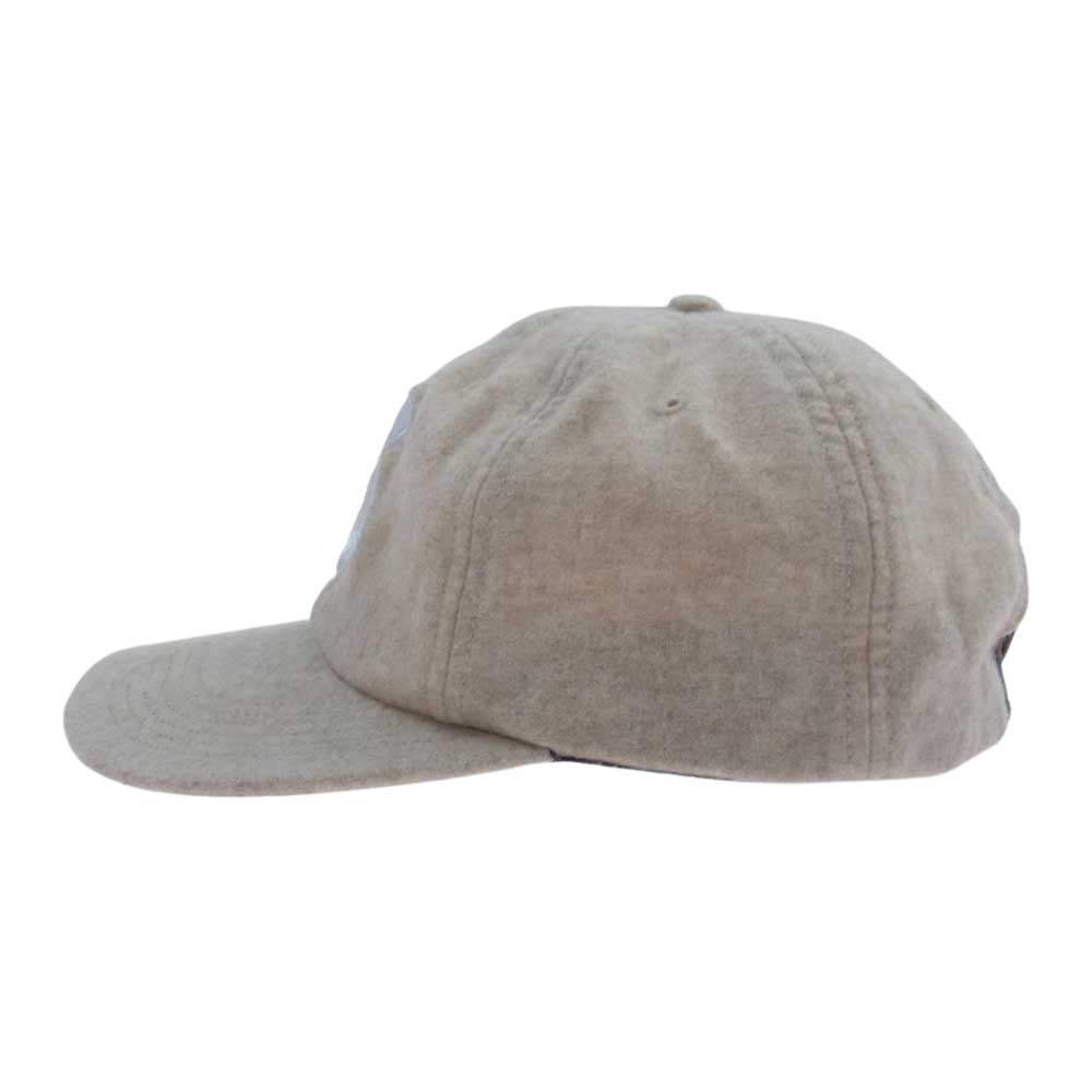 Supreme シュプリーム 21AW  Wool S Logo 6-Panel ウール Sロゴ 6パネル キャップ ベージュ系【中古】