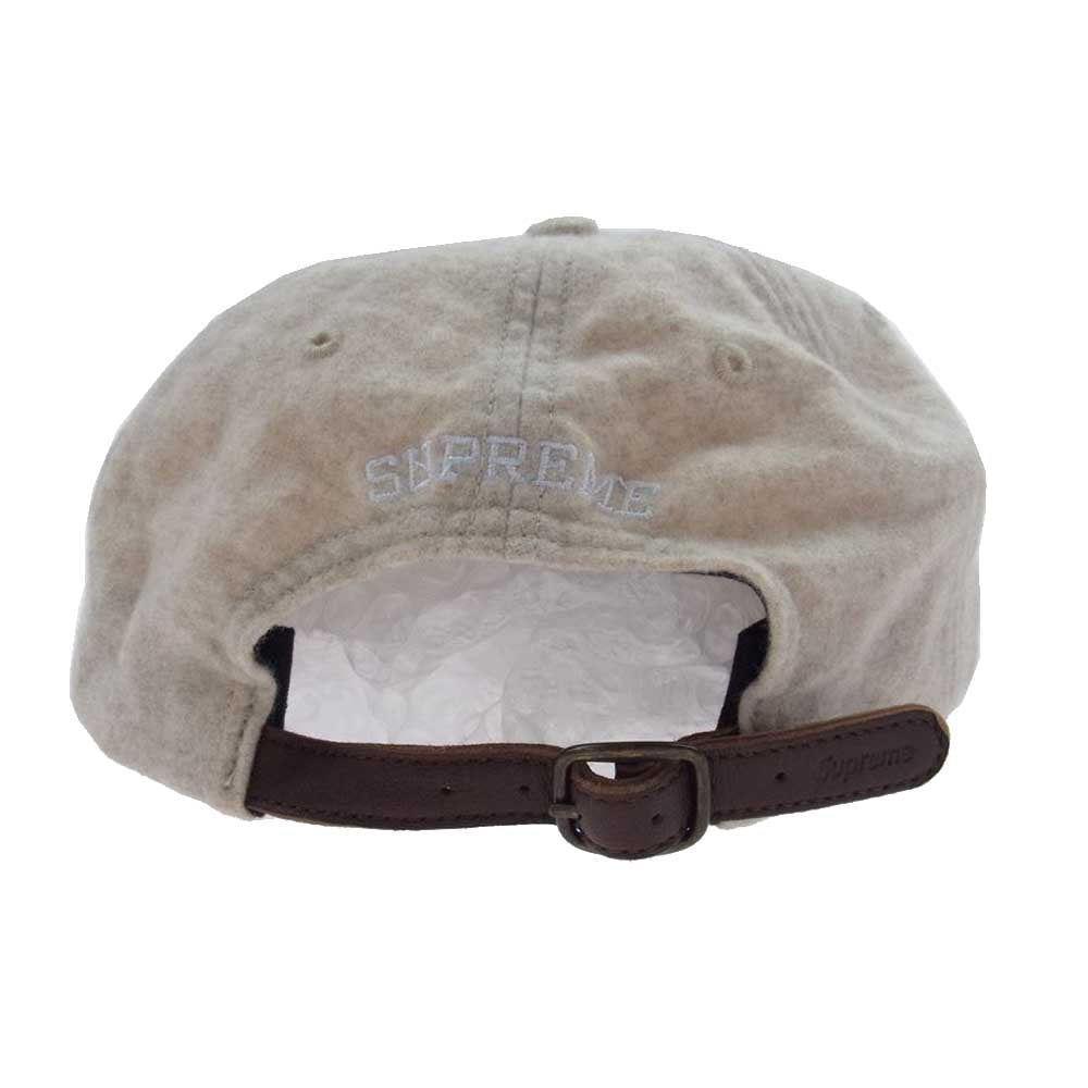 Supreme シュプリーム 21AW  Wool S Logo 6-Panel ウール Sロゴ 6パネル キャップ ベージュ系【中古】