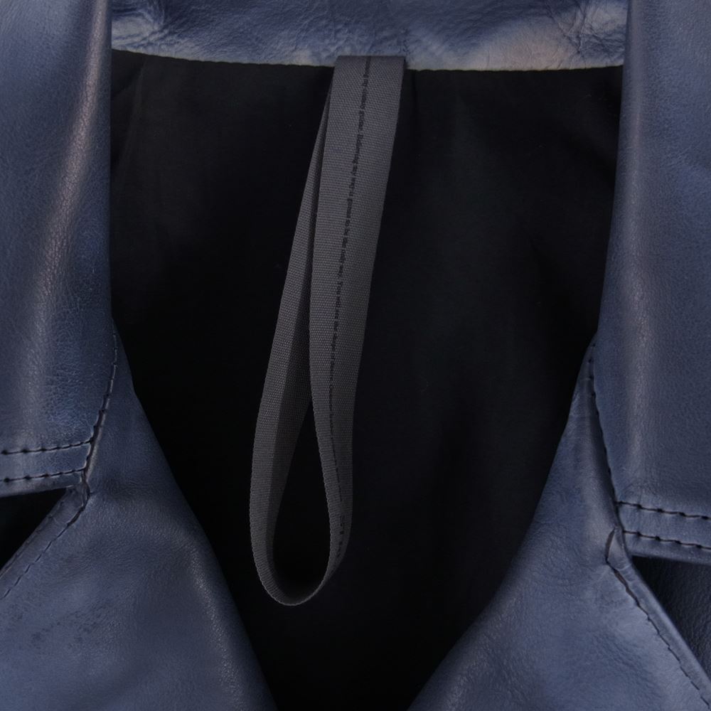 STRUM ストラム 22AW STL067-03 フルタンニン鞣し 製品燃焼染め カーフスキン Burning dyed SPEEDER ダブル ライダース ジャケット ライトネイビー系 M【新古品】【未使用】【中古】