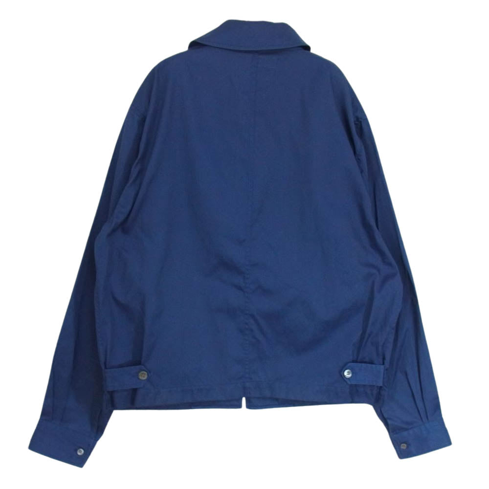 コムデギャルソンシャツ フランス製 D-TK9210 ラウンドカラー スウィング トップ  フルジップジャケット ブルー系 M【中古】