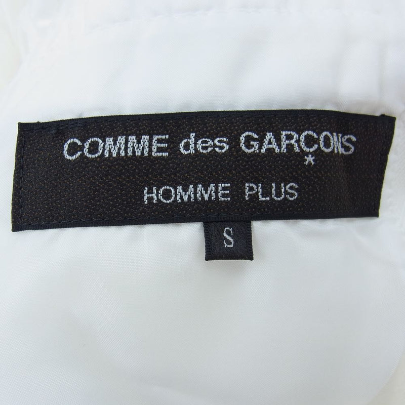 COMME des GARCONS HOMME PLUS コムデギャルソンオムプリュス 18AW ホワイトショック期 PB-J067 背面カッティング テーラード ジャケット ホワイト系 S【中古】