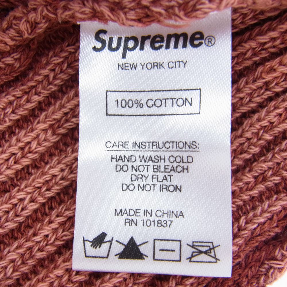 Supreme シュプリーム 21SS Bleached Rib Beanie ブリーチ リブ ビーニー ニット帽 ブラウン系【新古品】【未使用】【中古】