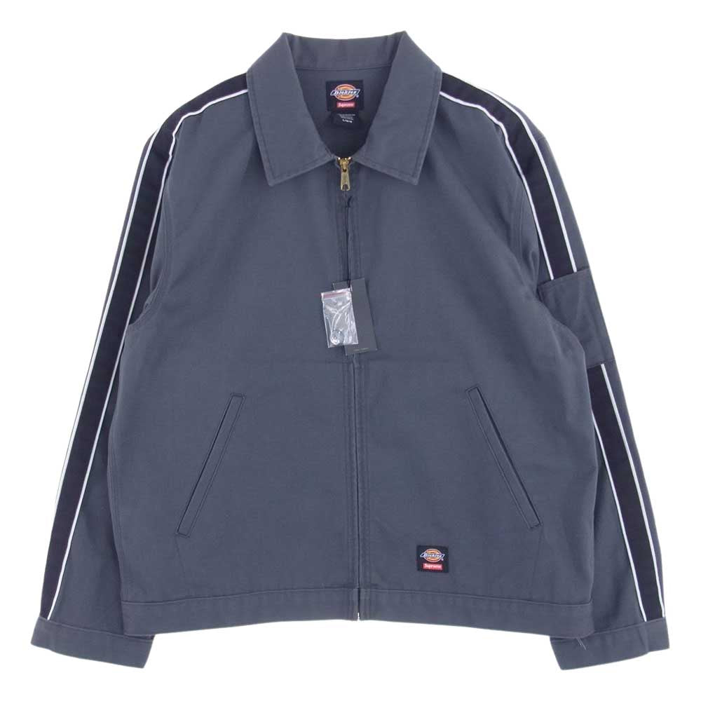 Supreme シュプリーム × Dickies ディッキーズ 22SS Stripe Eisenhower Jacket ストライプ ジャケット ブルゾン グレー系 ブラック系 L【中古】