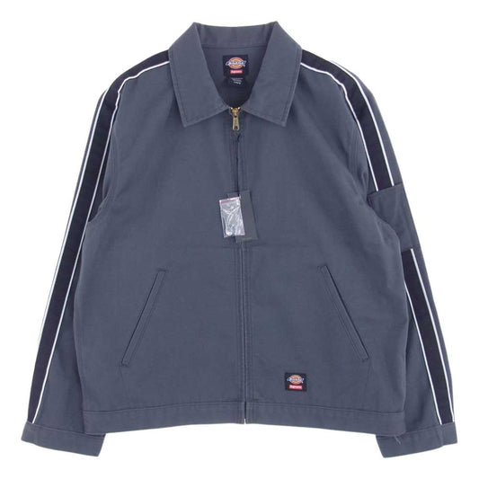 Supreme シュプリーム × Dickies ディッキーズ 22SS Stripe Eisenhower Jacket ストライプ ジャケット ブルゾン グレー系 ブラック系 L【中古】